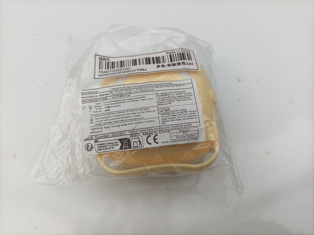 Yellow Silicone Bath / Shampoo Brush